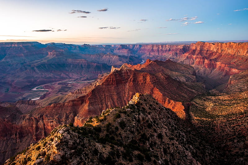Grand Canyon, usa, national park, arizona, mountains, landscape, HD wallpaper