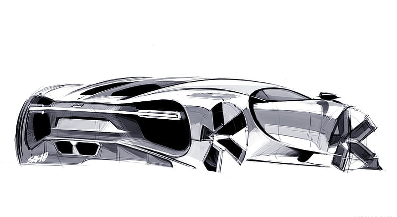 2017 Bugatti Chiron  Design Sketch car HD wallpaper  Peakpx