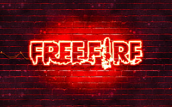 Garena Fire red logo red brickwall, Fire logo, 2020 games, Fire, Garena Fire logo, Fire Battlegrounds, Garena Fire, HD wallpaper