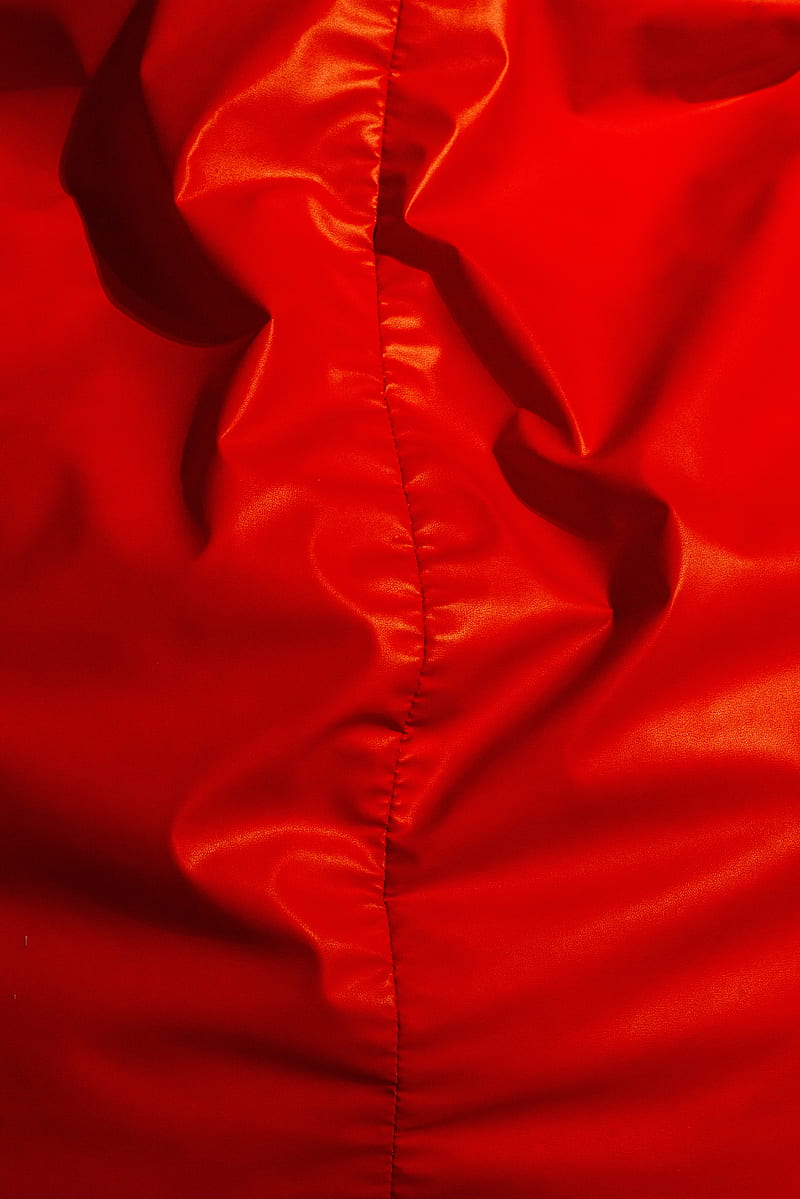 hood, stitch, cloth, folds, red, HD phone wallpaper