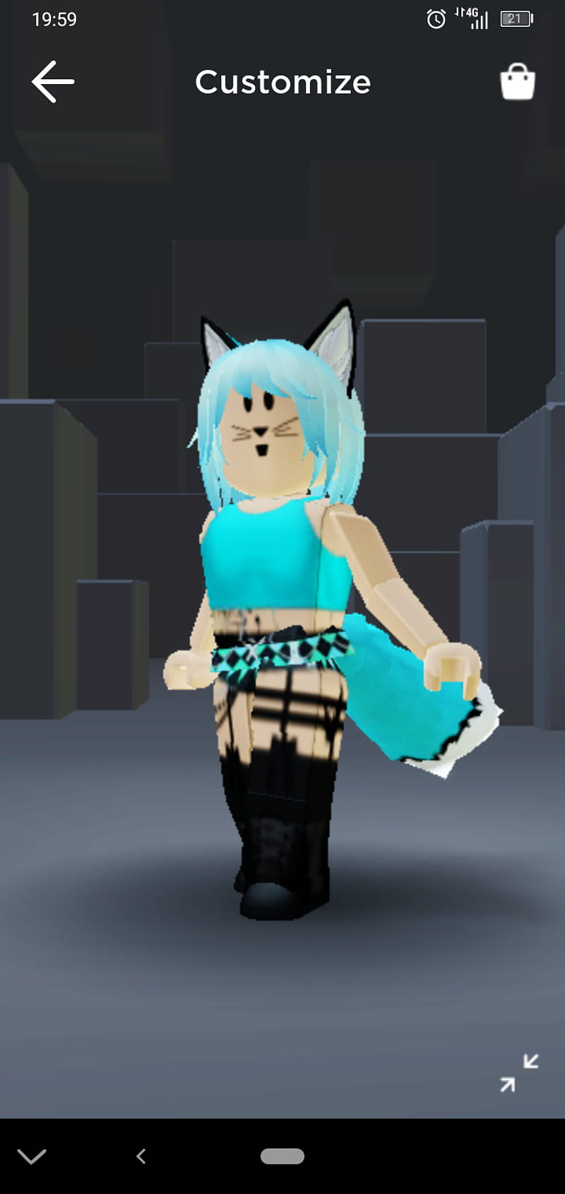 Roblox cyan foxygirl, cian, astuto, niña, roblox, Fondo de pantalla de teléfono HD | Peakpx