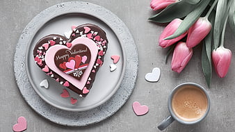 HD valentine day cake wallpapers | Peakpx