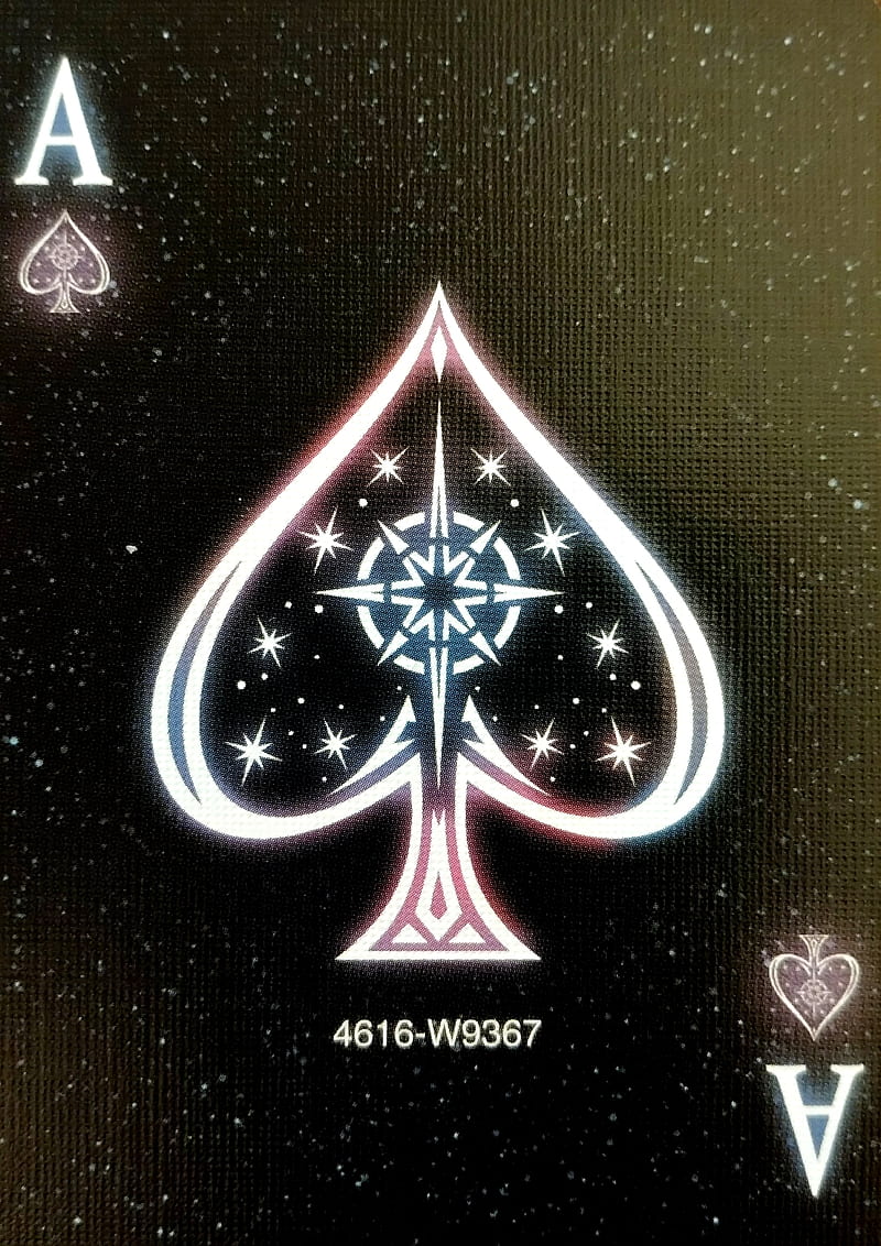 Ace of Spades, black, black and white, cards, games, white, HD phone wallpaper