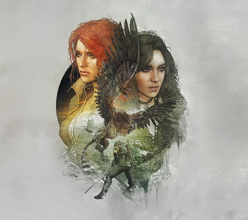 Video Game, The Witcher, Triss Merigold, The Witcher 3: Wild Hunt, Yennefer Of Vengerberg, HD wallpaper