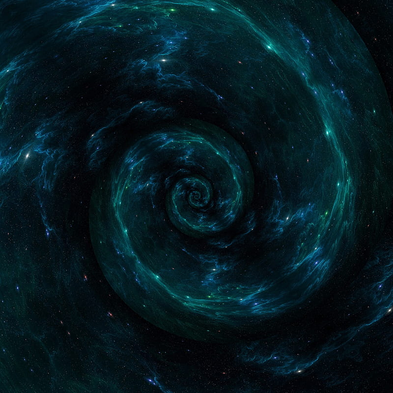 The Fibonacci Fall, space, galaxy, black, universe, HD phone wallpaper