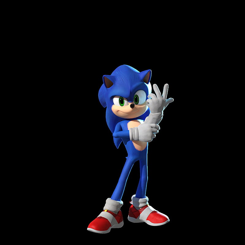 Movie Sonic by ARFOX, blue hedgehog, movie sonic, sonic, sonic movie, sonic the hedgehog, super, HD phone wallpaper