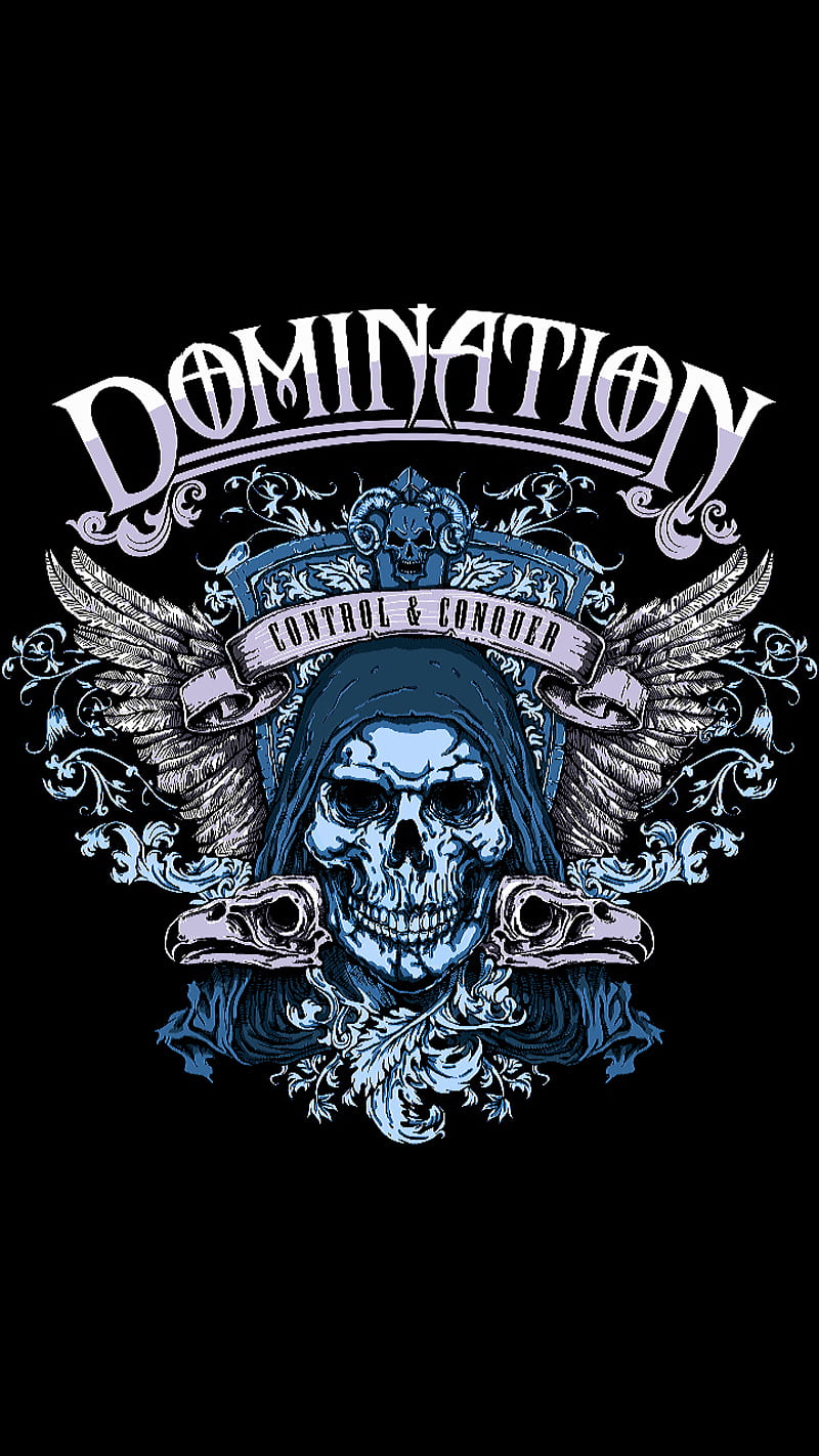 domination, skull, HD phone wallpaper