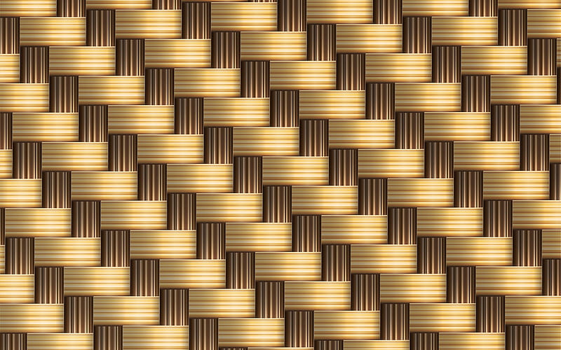 wooden wickerwork textures, brown wooden backgrounds, 3D textures, vector textures, wooden weaving textures, wooden backgrounds, wickerwork, wickerwork backgrounds, wickerwork textures, weaving textures, HD wallpaper