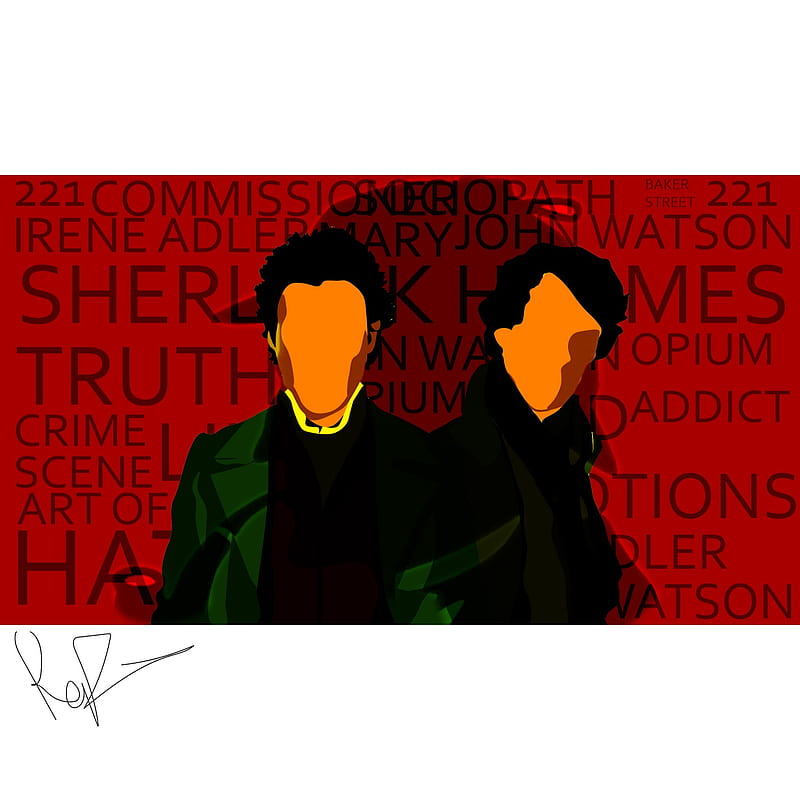 Sherlock Holmes, attitude, avengers, benedict cumberbatch, crime, film, illustration, movies, mystery, robert downey jr, HD phone wallpaper