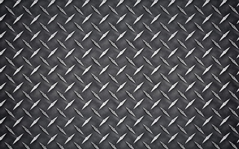 gray metal plate metal textures, grunge, gray metal background, metal plate, metal backgrounds, HD wallpaper