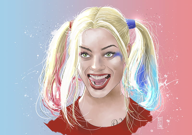 Harley Quinn Artwork , harley-quinn, artwork, artist, digital-art, HD wallpaper