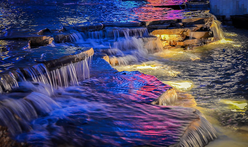 Waterfalls Thresholds, River, HD wallpaper