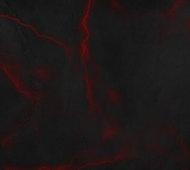 red lightening, battery saver, black, dark, fire, lava, HD wallpaper