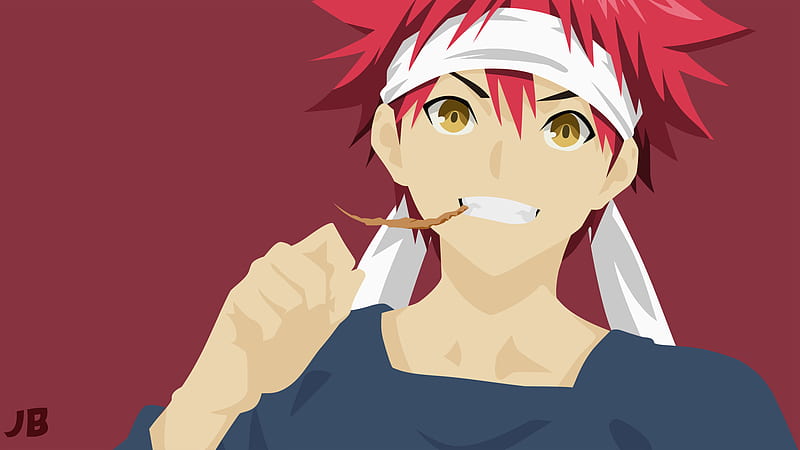 Food Wars wallpaper, Shokugeki no Soma, Minimalist, Sōma Yukihira