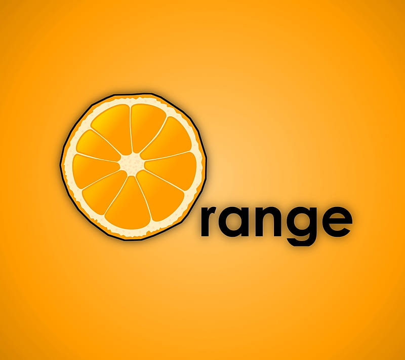 Orange, fruit, sign, HD wallpaper