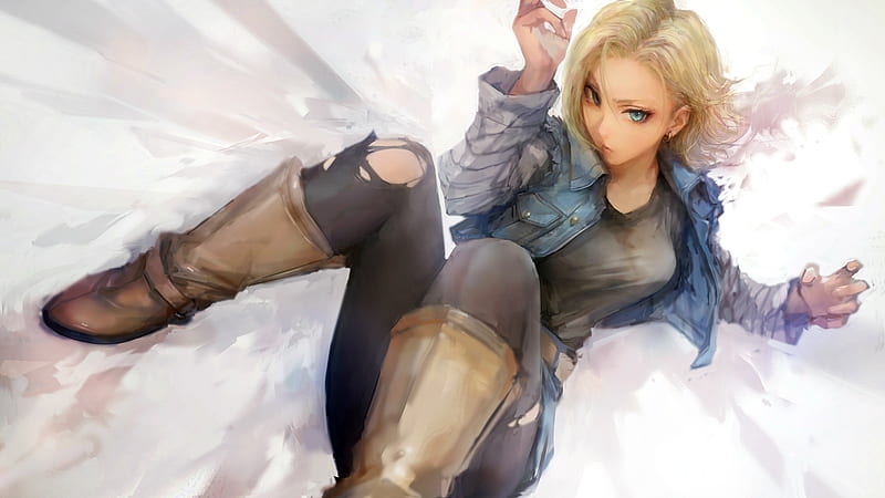 Android 18, hot, nr 18, dbz, android, HD wallpaper