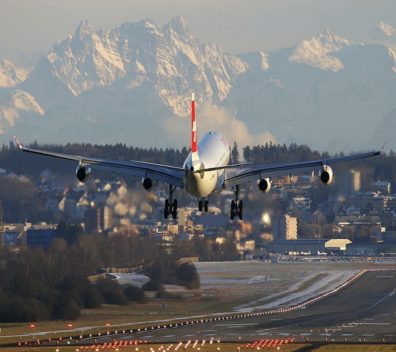 Aircraft Landing, airplane, runway, HD wallpaper | Peakpx