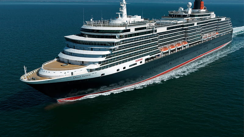 Aerial View Of A Black Cruise Ship Cruise Ship, HD wallpaper