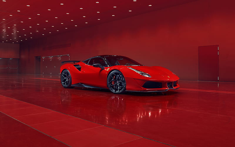 Pogea Racing FPlus Corsa, studio, Ferrari 488 GTB, tuning, 2018 cars, supercars, Ferrari, HD wallpaper
