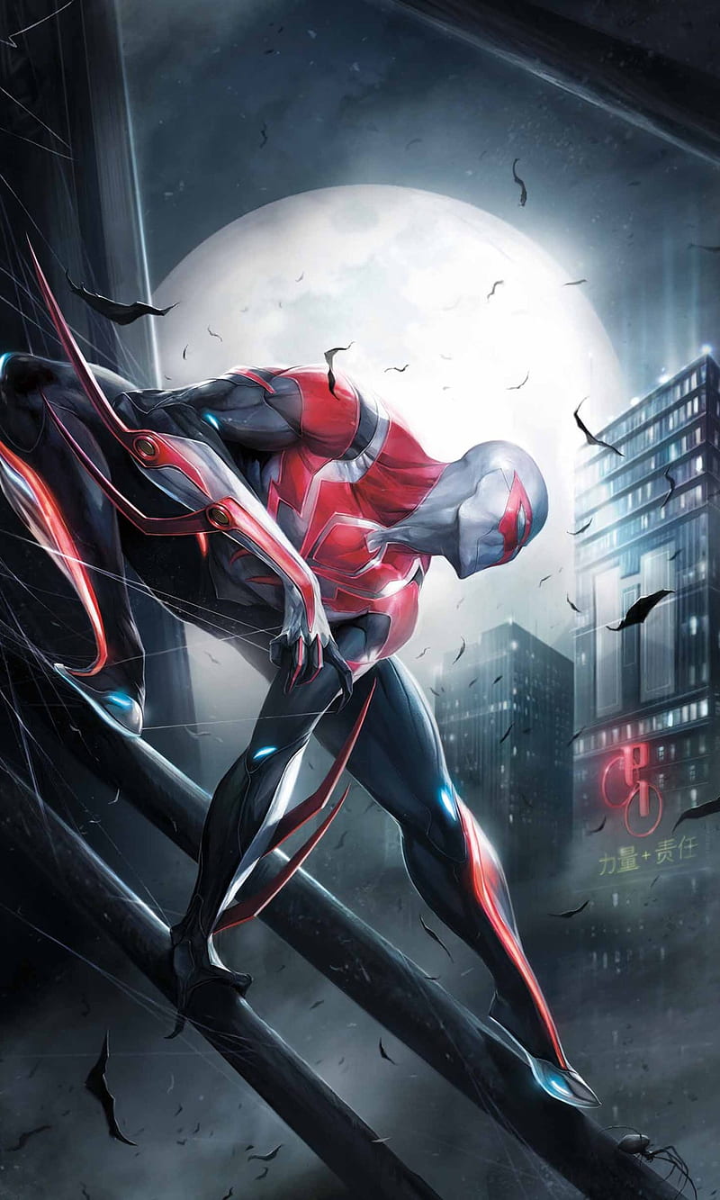 spiderman 2099 spidy, web, HD phone wallpaper