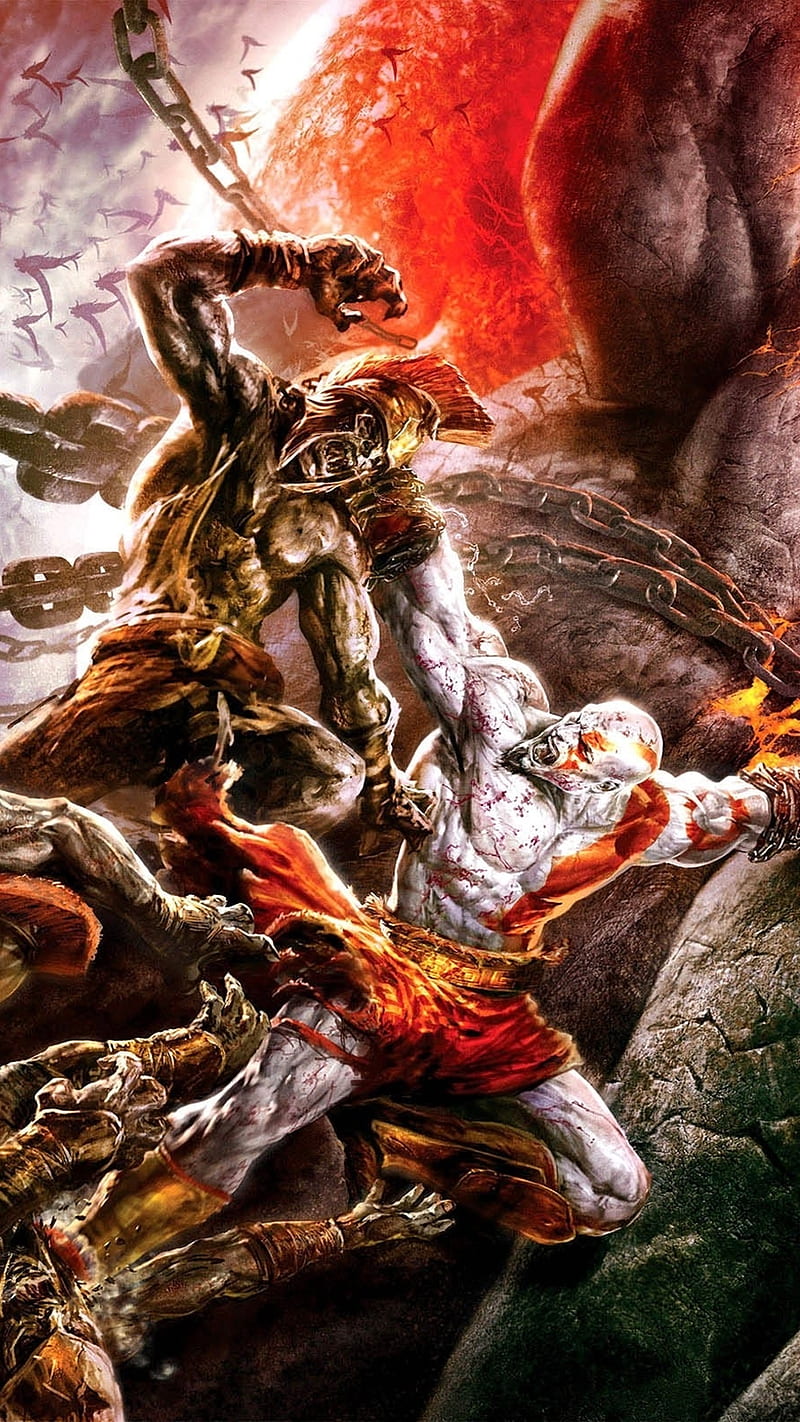 God Of War, action, adventure, art, game, kratos, HD phone wallpaper