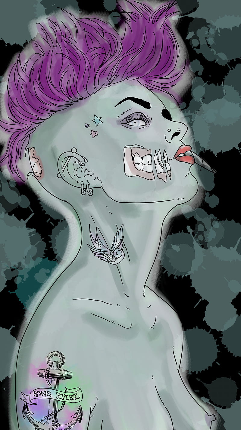 Zombie Pin Up Girl Drawings