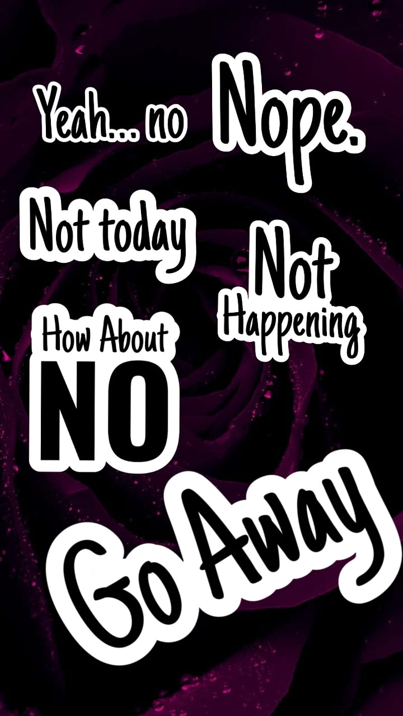 No not today, quotes, sayings, jokes, HD phone wallpaper