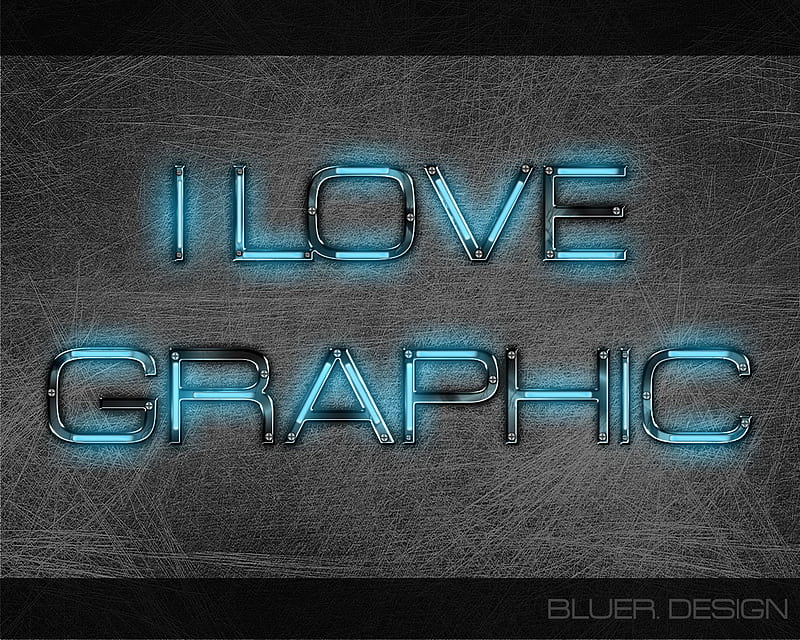 I Love Graphic, text, i love, desenho, abstract, wall, 3d, graphic, neon, night, HD wallpaper