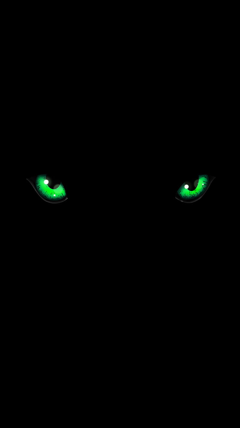 wild eye 1 nature, animal, black, dark, face, green, HD phone wallpaper