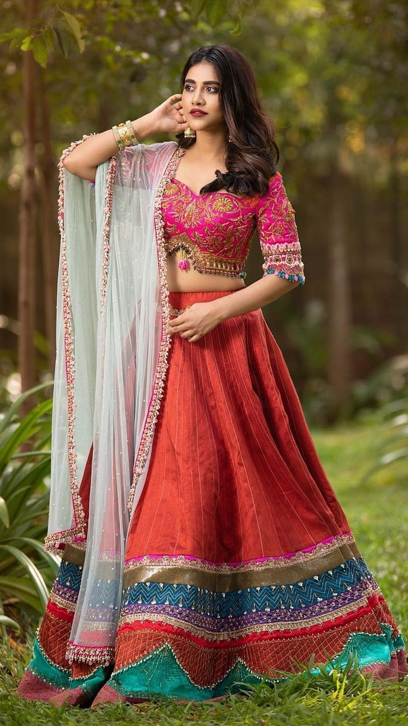 Nabha Natesh, beautiful, bollywood, beauty, saree, fashion, south indian, HD phone wallpaper