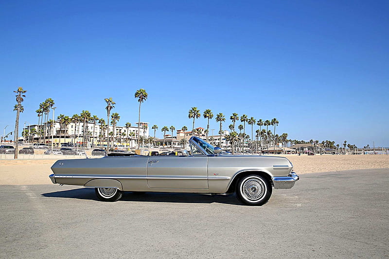 1963-Chevrolet-Impala, Classic, Conv, GM, Bowtie, HD wallpaper