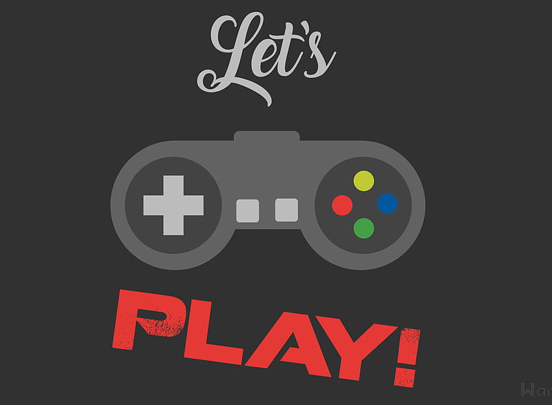 Lets play, console, game, gamepad, lets, play, HD wallpaper
