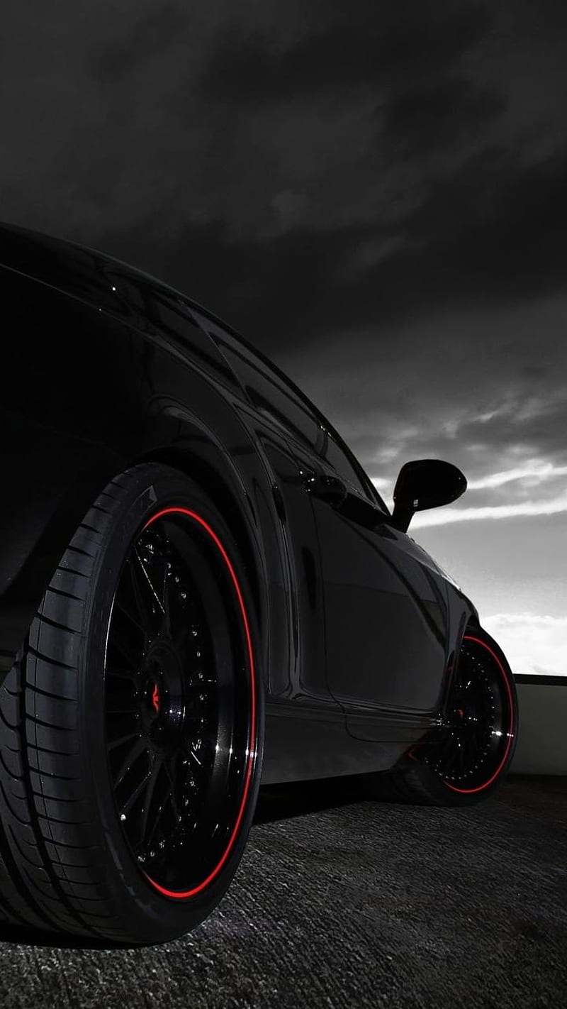 black car, carros, sky, HD phone wallpaper