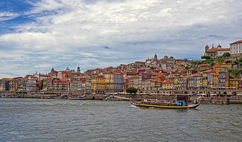 Cities, Porto, Boat, Building, House, Portugal, River, HD wallpaper ...