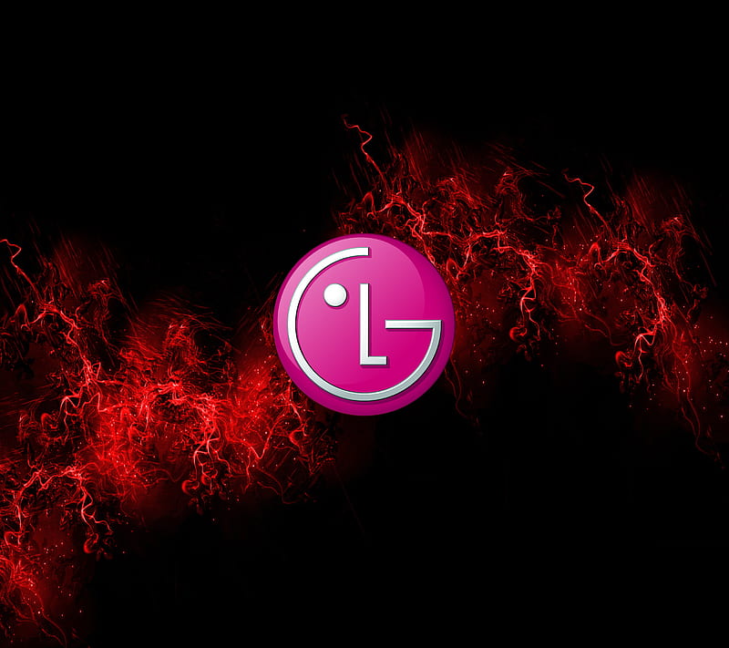 LG 3D, fire, logo, smoke, HD wallpaper