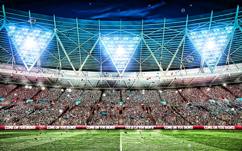 West Ham Stadium, London Stadium, London, England, soccer, football stadium, West Ham United FC, english stadium, HD wallpaper