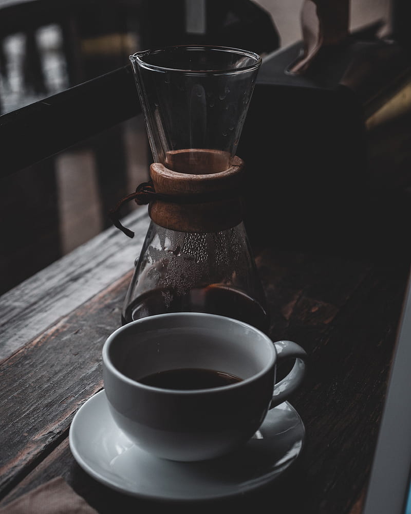 coffee, cup, drink, table, wooden, HD phone wallpaper