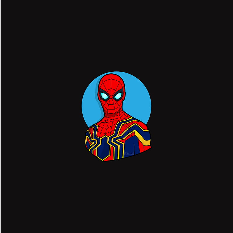 Iron Spider Man, avengers, avengers endgame, endgame, iron man, iron spiderman, marvel, popheadshot, red, spiderman, superhero, HD phone wallpaper