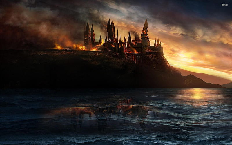 Harry Potter Background. Batalla de hogwarts, Harry potter gracioso, Castillo de harry potter, Cool Harry Potter, HD wallpaper