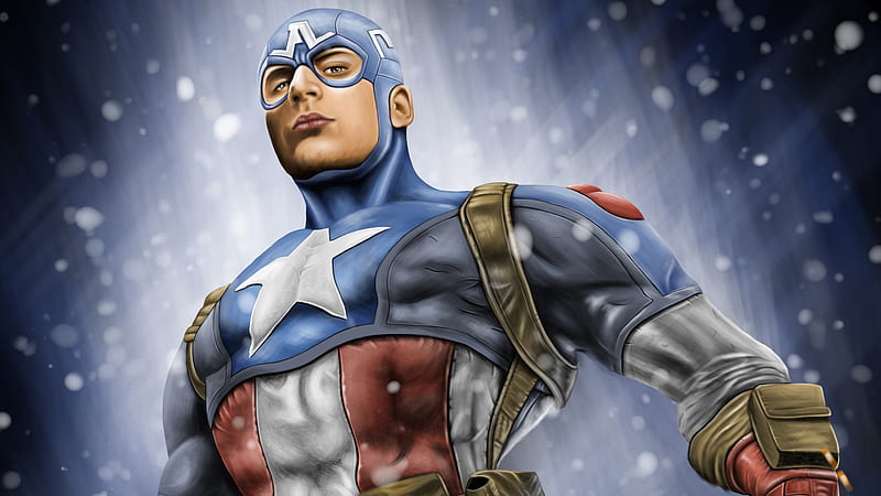 Art Captain America, captain-america, superheroes, behance, HD wallpaper