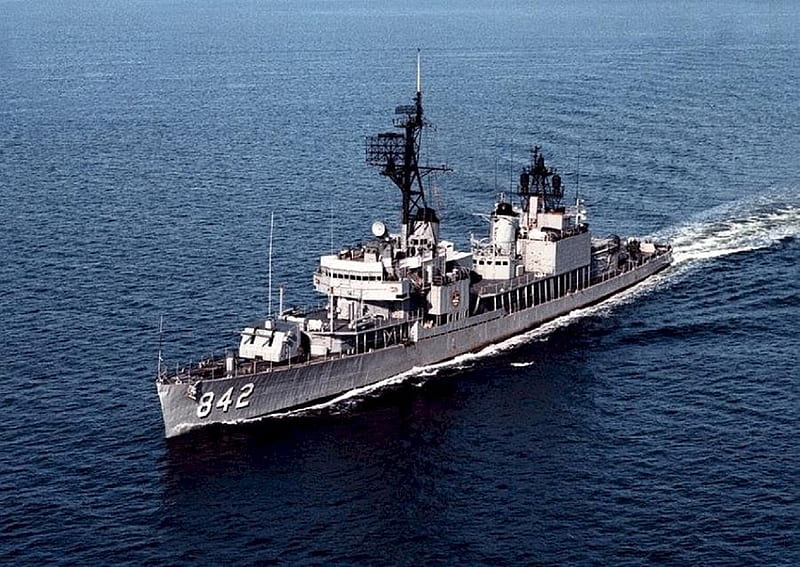 WORLD OF WARSHIPS USS FISKE DD 842 GEARING CLASS DESTROYER, 2 shaft GT, 3500 tons, 390 ft oa length, 60000 shp, crew 336, 35 knots, HD wallpaper