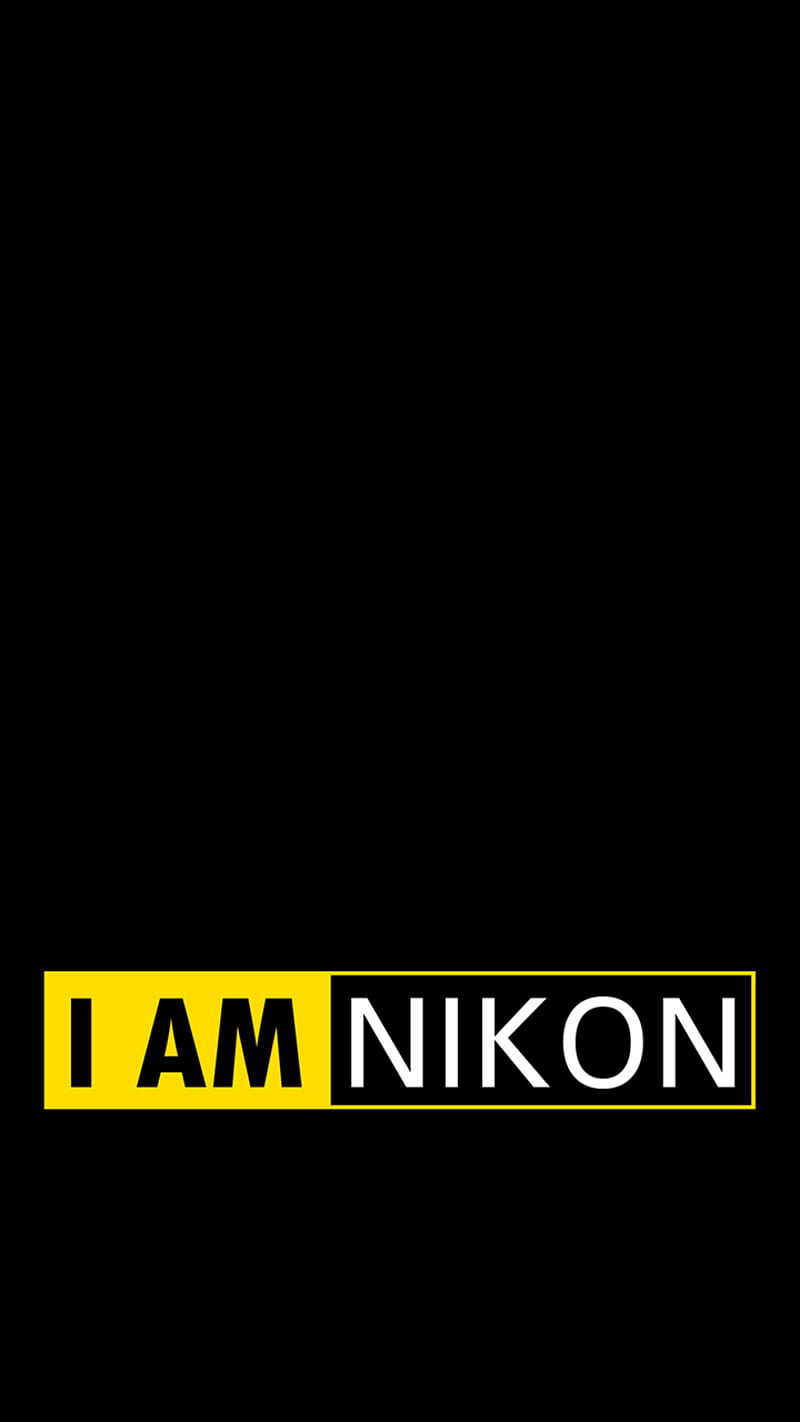 IamNikon, camera, logo, nikon, HD phone wallpaper