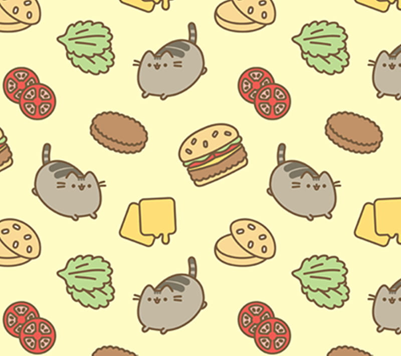 meowburger, burger, cat, kawaii, meow, HD wallpaper
