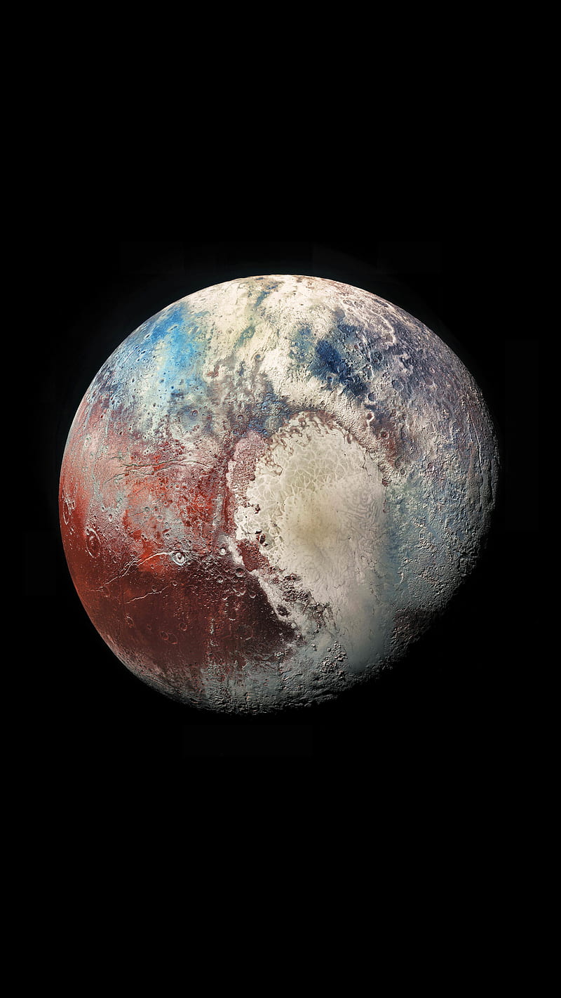 Pluto , dark, black, planets, space, nasa, star, earth, abstract, HD phone wallpaper