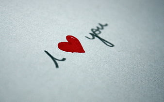 Love You Sketch, love, i-love-you, heart, HD wallpaper