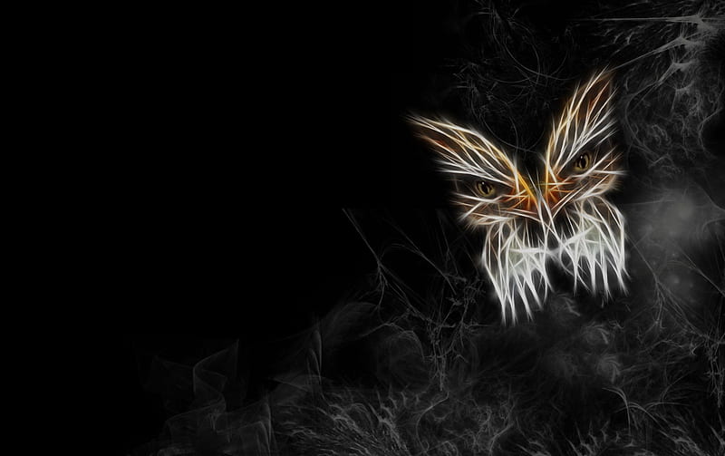 Eagle Butterfly, yellows, webs, browns, black, feathered, fractal, colours, white, eyes, HD wallpaper