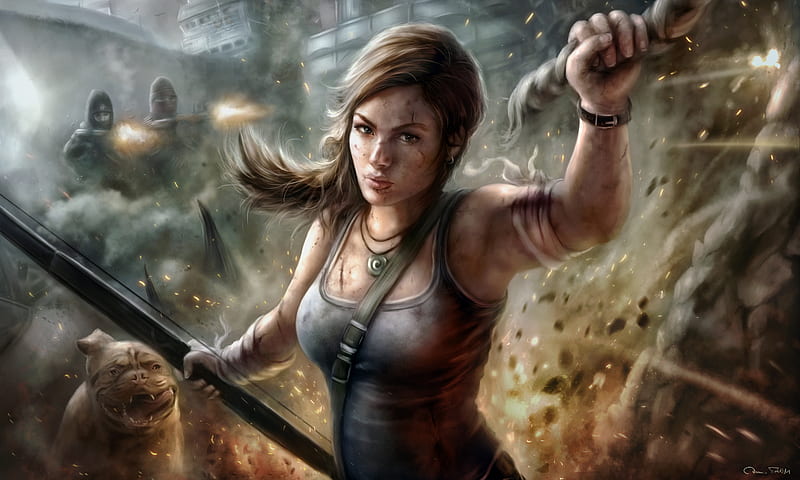 Lara Croft Tomb Raider Fanart , lara-croft, tomb-raider, artist, artwork, digital-art, fantasy-girls, HD wallpaper