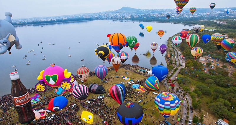 Hot Air Balloon Festival, balloon festival, hot air balloon, balloons, hot air balloons, HD wallpaper