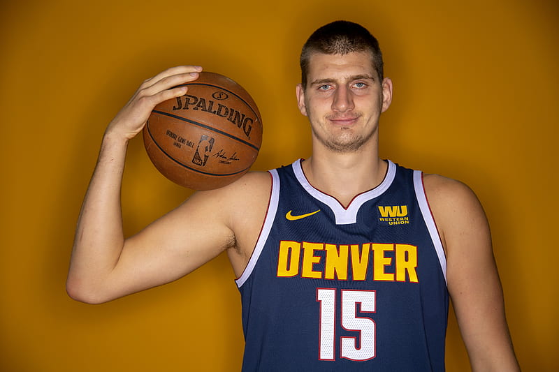 Basketball, Nikola Jokić, Denver Nuggets, NBA, Nike, Smile, Serbian, HD wallpaper