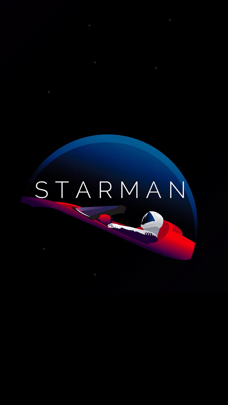 Starman, neon, tesla, HD phone wallpaper